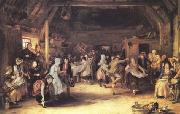 Sir David Wilkie The Penny Wedding (mk25) china oil painting artist